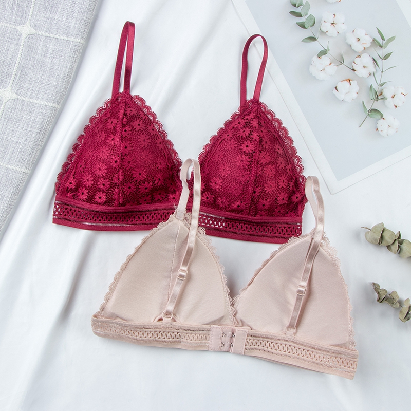 Sexy bloemen kanten bh-top voo - Lace Bralette Set recensie en prijs