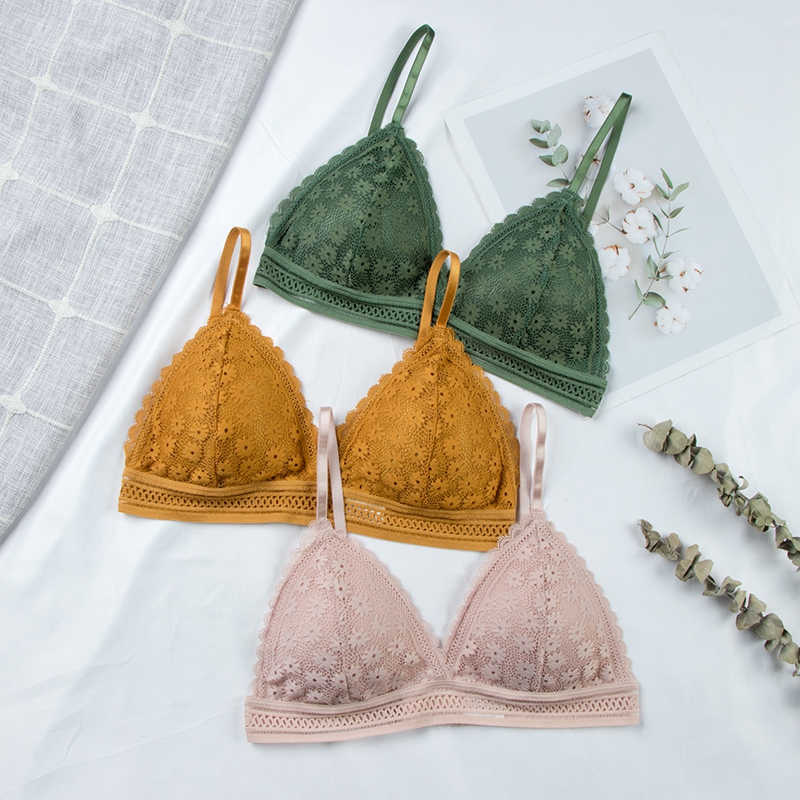 Sexy bloemen kanten bh-top voo - Lace Bralette Set recensie en prijs